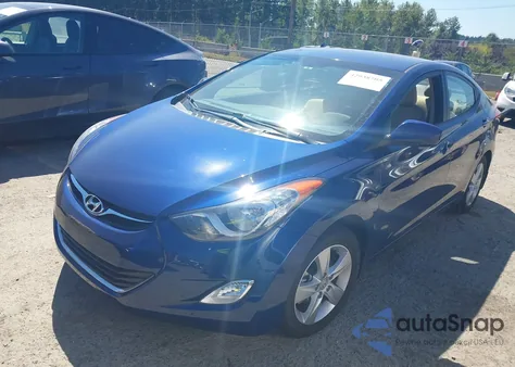 2013 Hyundai Elantra Gls (Ulsan Plant) z USA, uszkodzony, nr VIN KMHDH4AEXDU633594